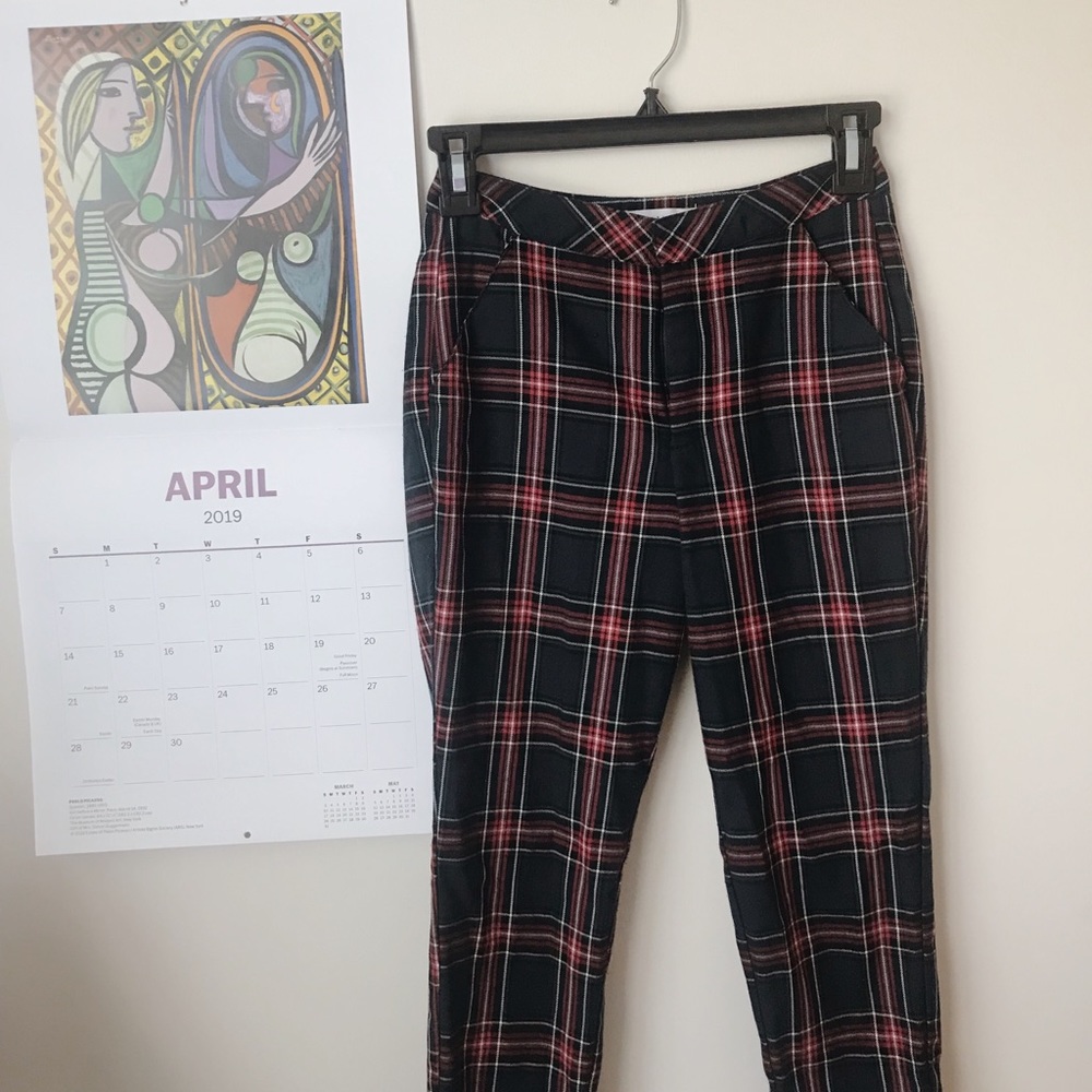 Red Plaid Pants